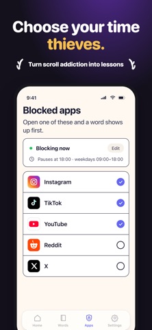 Flashcard Blocker–LearnScreen Screenshot 2 of 6