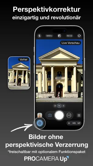 Screenshot von ProCamera. RAW+ Fotografie auf dem iPhone 10