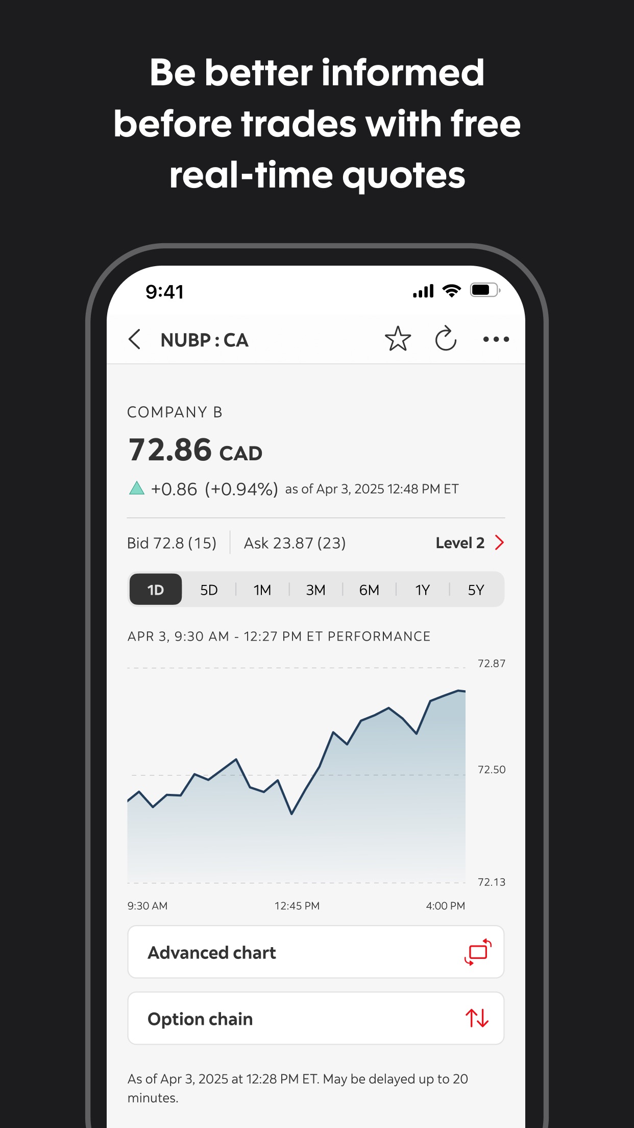 Screenshot 4 of Scotia iTRADE mobile