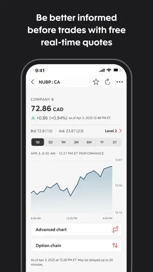 Scotia iTRADE mobile screenshot 4