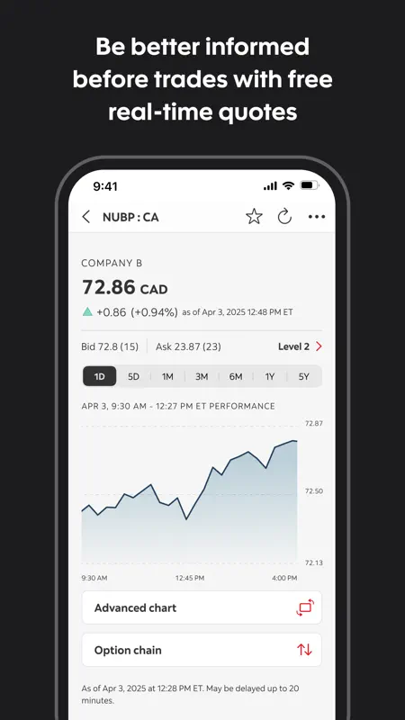 Scotia iTRADE mobile screenshot 4 of 5