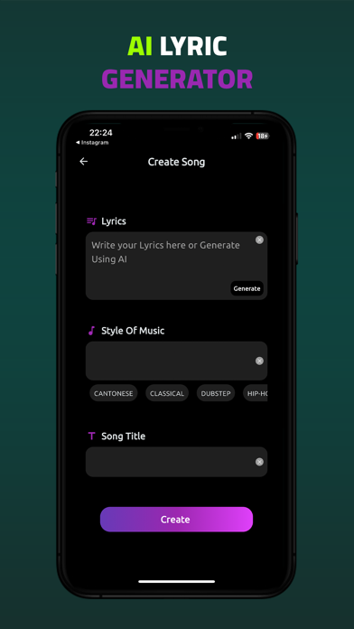 AI Music Generator Songs Screenshot