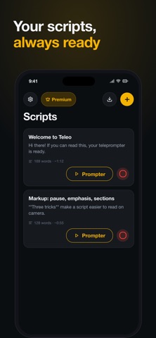 Teleo — Teleprompter Screenshot 4 of 6