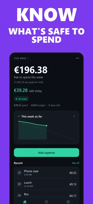 Weekly Safe to Spend screenshot 1 of 4