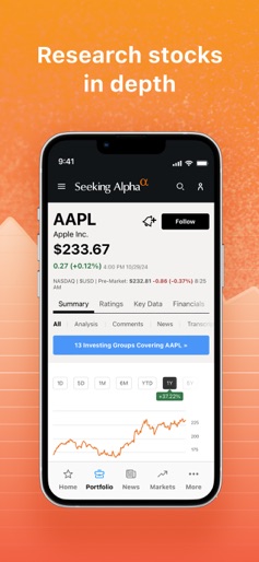 Seeking Alpha: News & Analysis screenshot 5