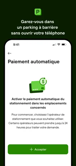 Capture d'écran de PayByPhone - Parking sur iPhone 5
