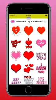 valentine's day fun stickers iphone screenshot 3