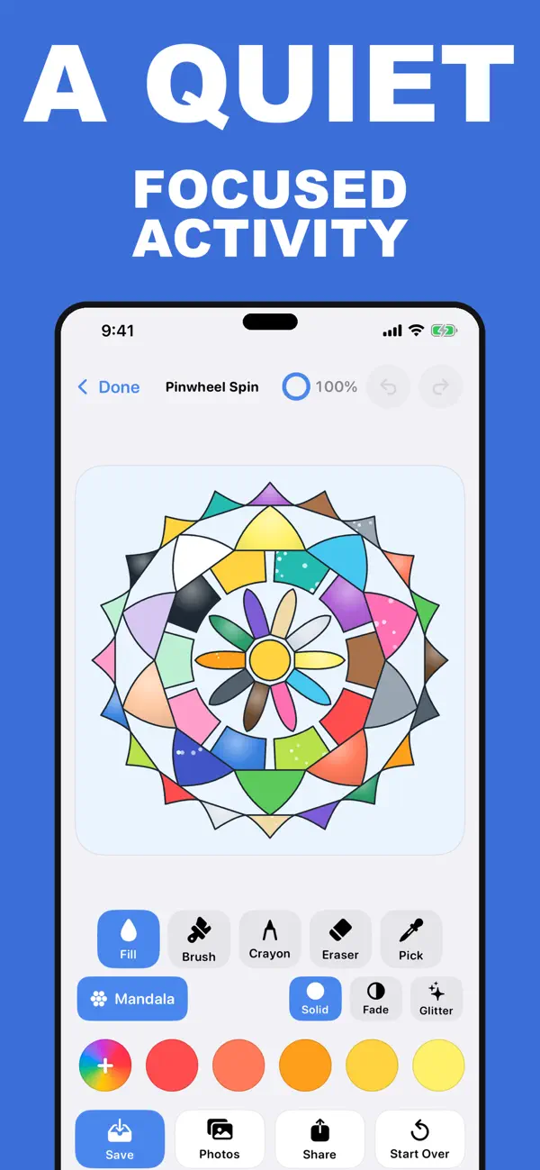Screenshot #1 pour Mandala Coloring for Kids