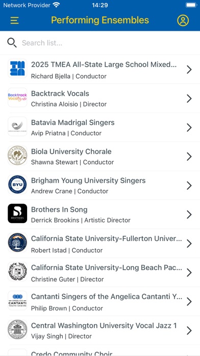 ACDA Conference App Screenshot