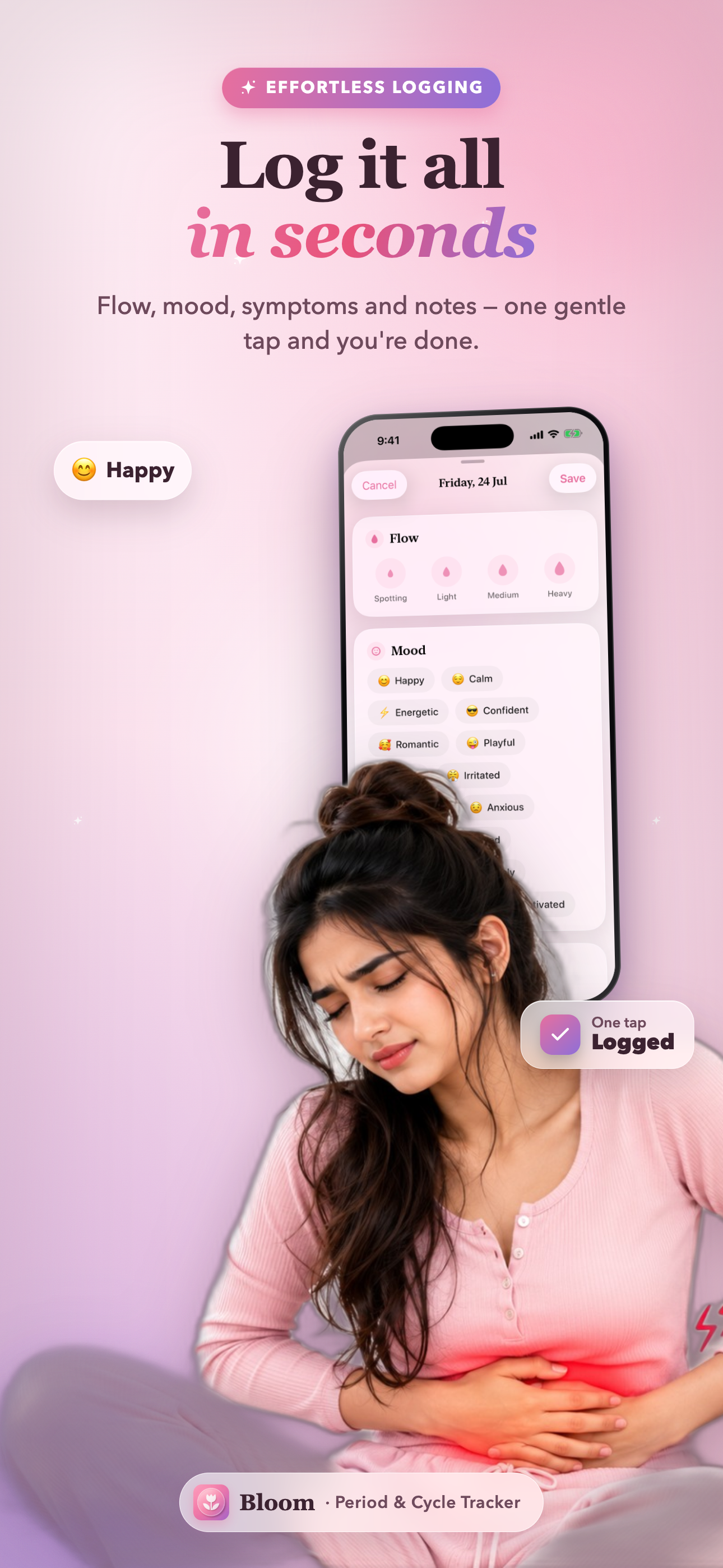 Period Tracker: Bloom Cycle screenshot 4