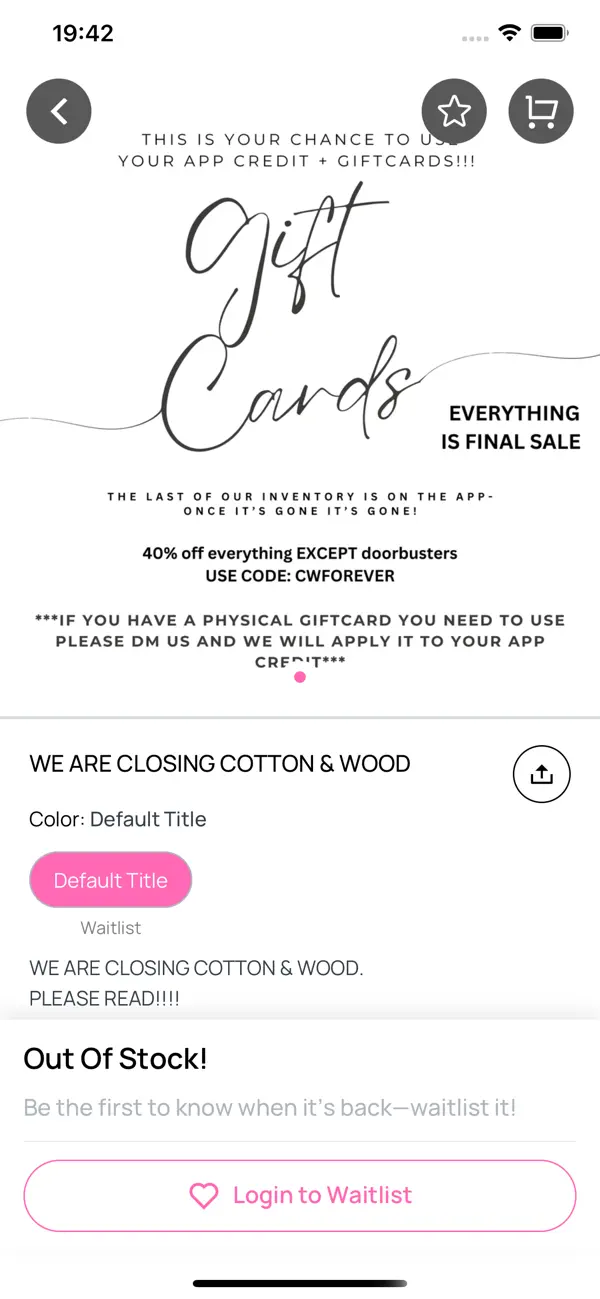 Screenshot #3 pour Cotton & Wood Boutique