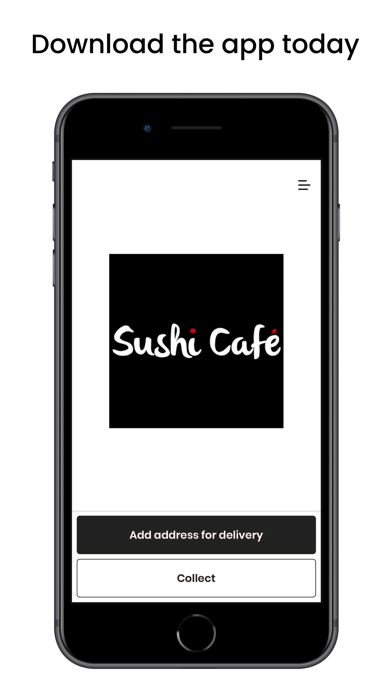 Sushi Cafe App Screenshot