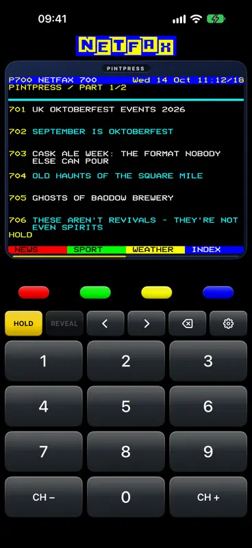 Netfax: Retro Teletext News screenshot 5 of 8