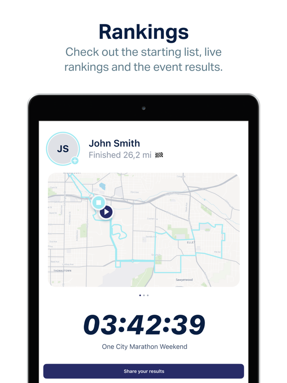 One City Marathon iPad screenshot 4 - Sports app