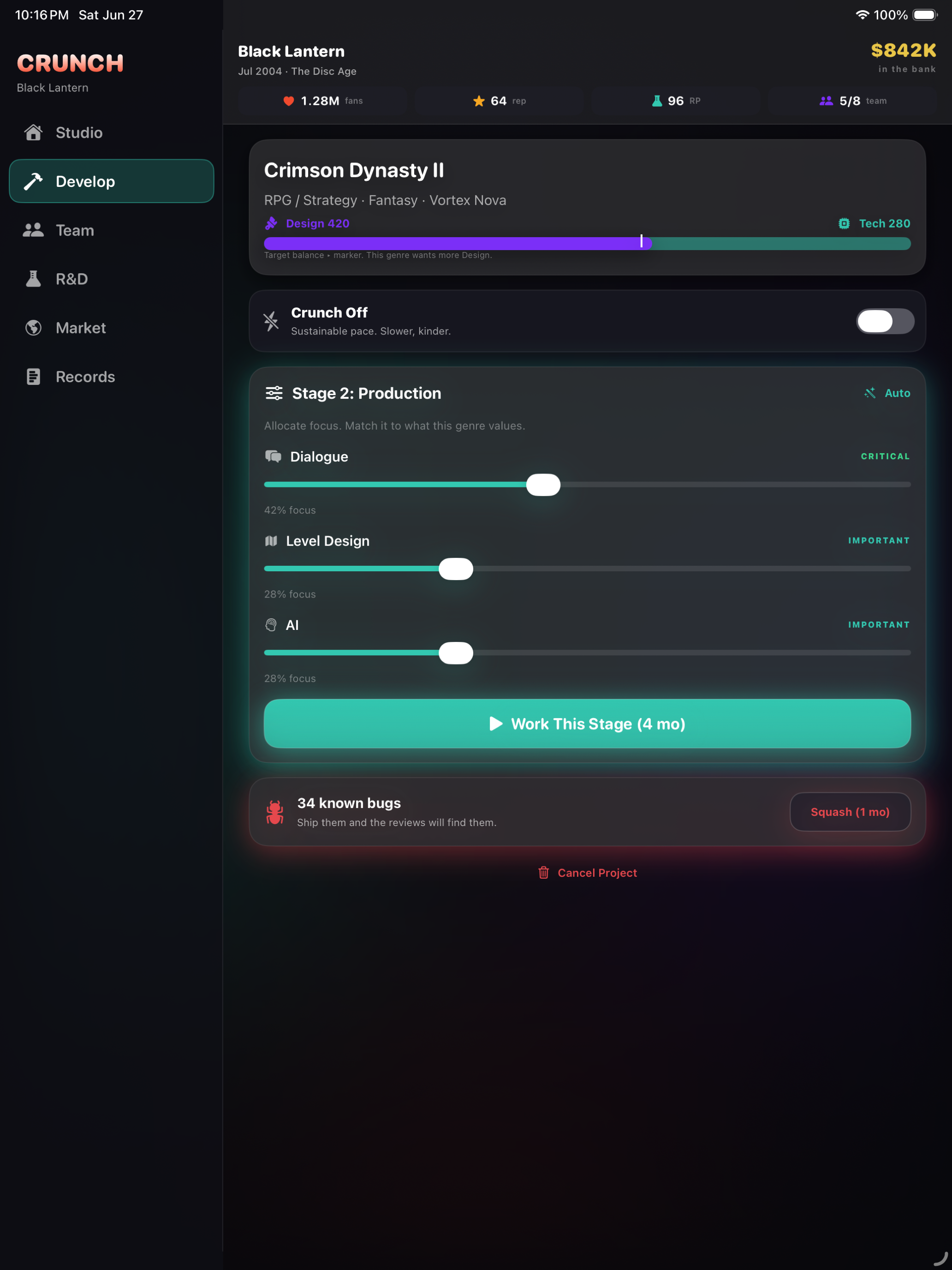 CRUNCH: Studio Tycoon screenshot 11