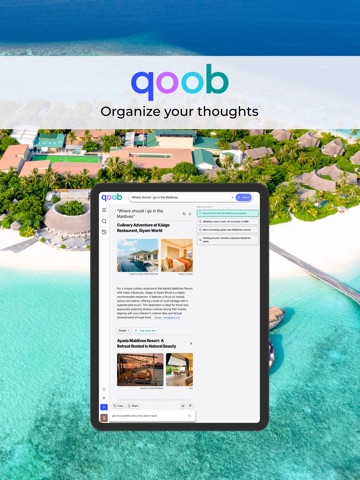 Qoob - Smart Search iPad screenshot