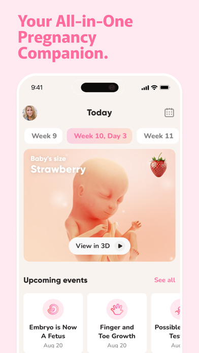 Screenshot #1 pour WeMoms: Suivi Grossesse & Bébé