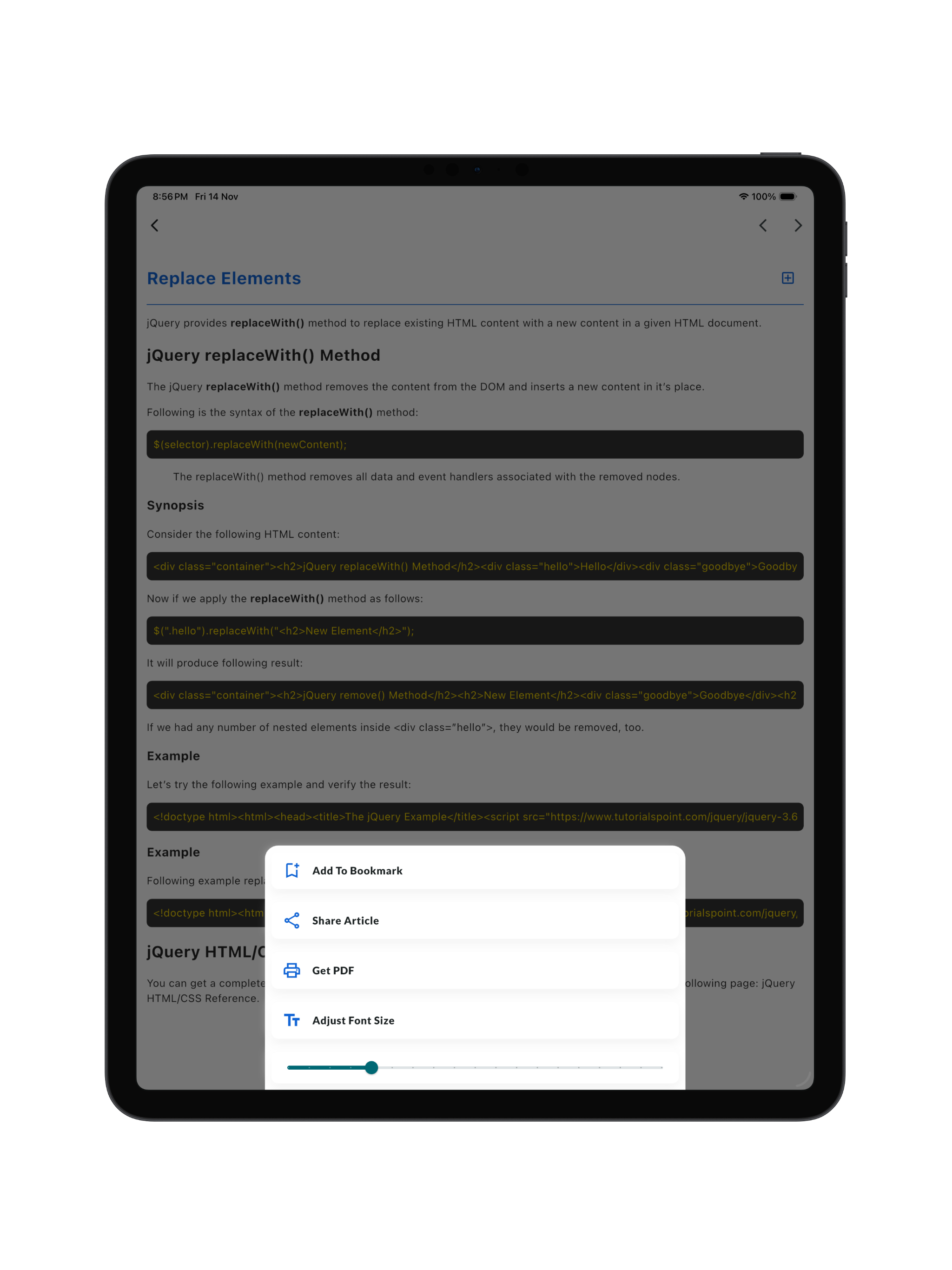 Learn jQuery Tutorials