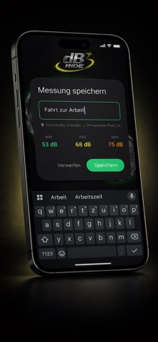 dB Ride – Noise Meter with GPS iPhone screenshot