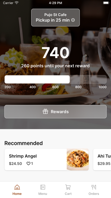 Pujo St Cafe iPhone screenshot 1 - Food & Drink app