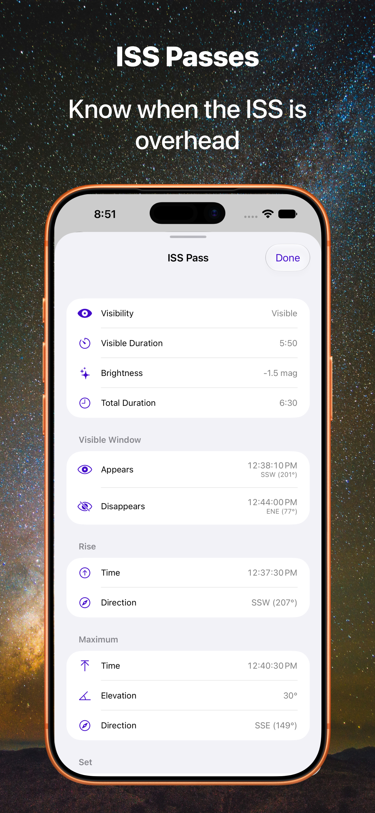 Starglow: Stargazing Forecast screenshot 5