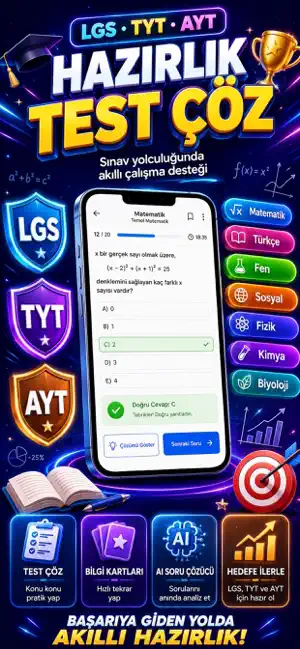 Lgs Tyt Ayt Hazırlık Test Çöz screenshot 1