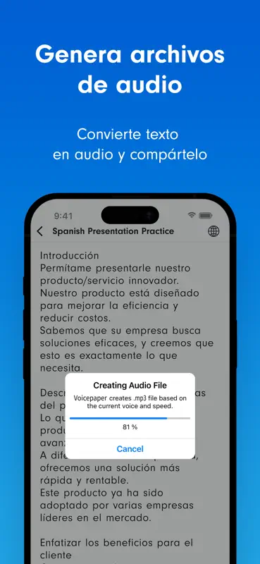 Voicepaper: Texto a Voz en PDF screenshot 9 of 10