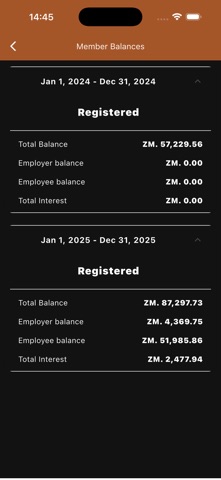 Mukuba Pensions App iPhone screenshot