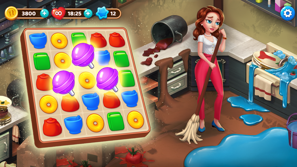 #8. Manor Cafe - Match 3 Puzzle (iOS) 由: Gamegos Teknoloji A.S.