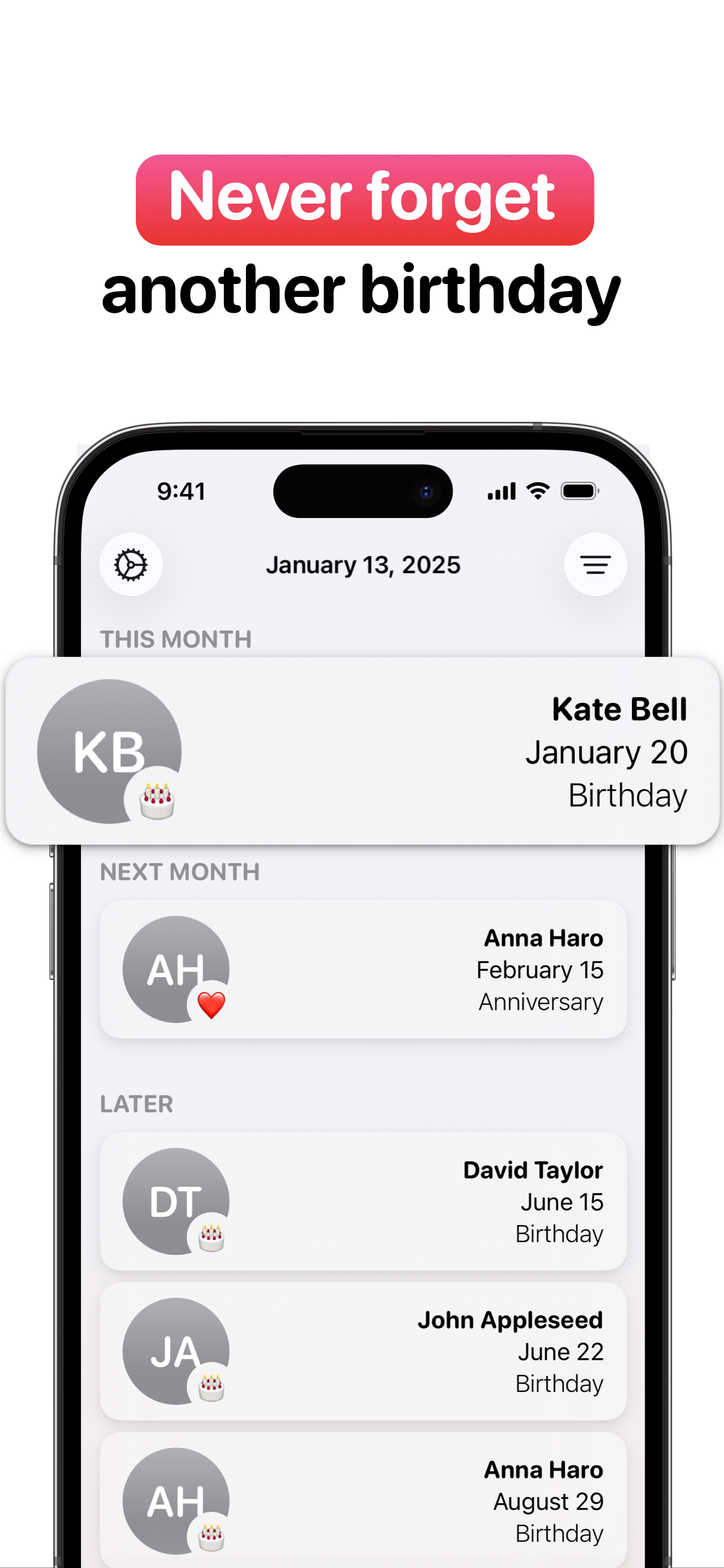 Dateminder - Event Reminders