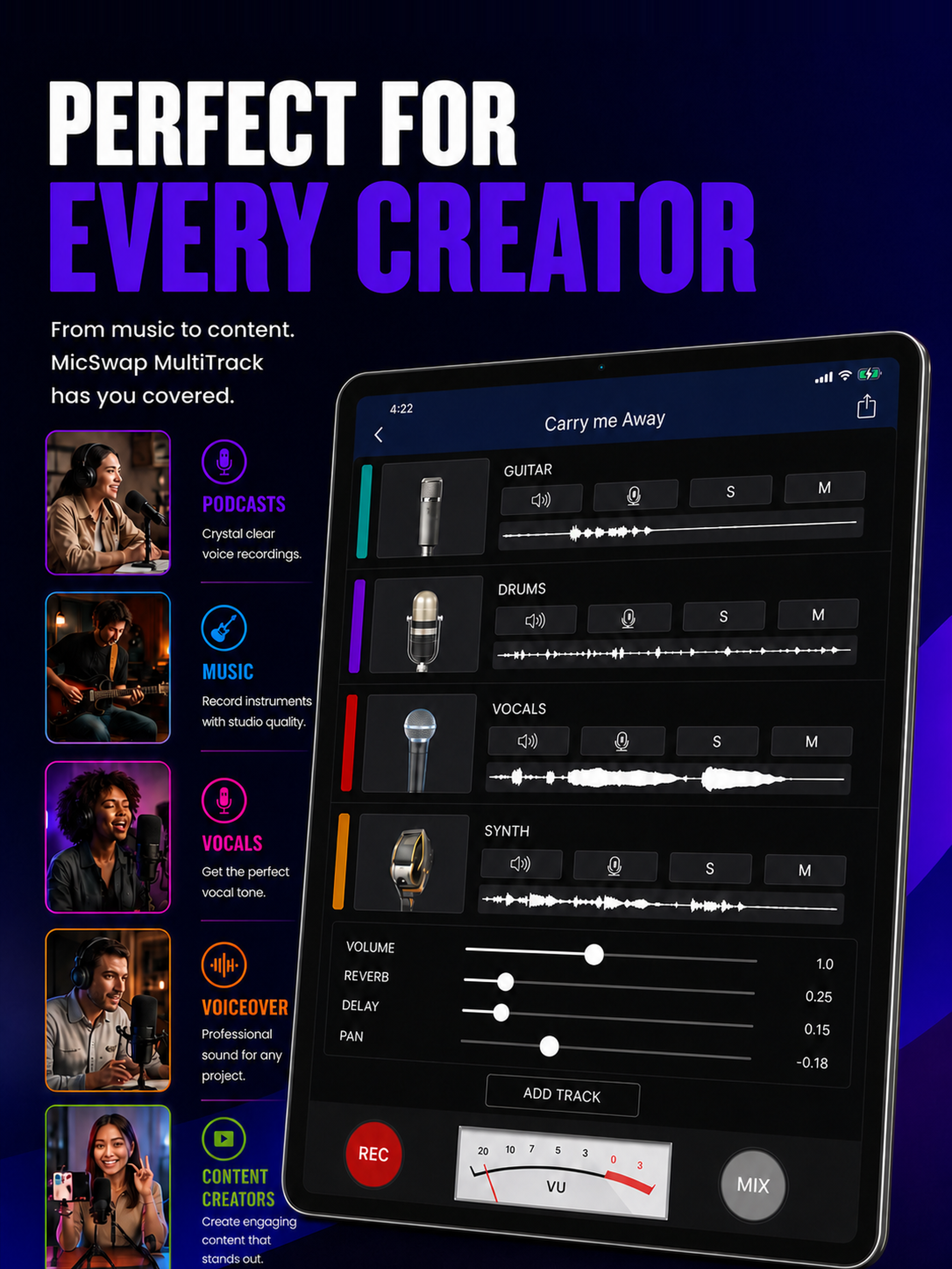 MicSwap MultiTrack: Mic Studio screenshot 11