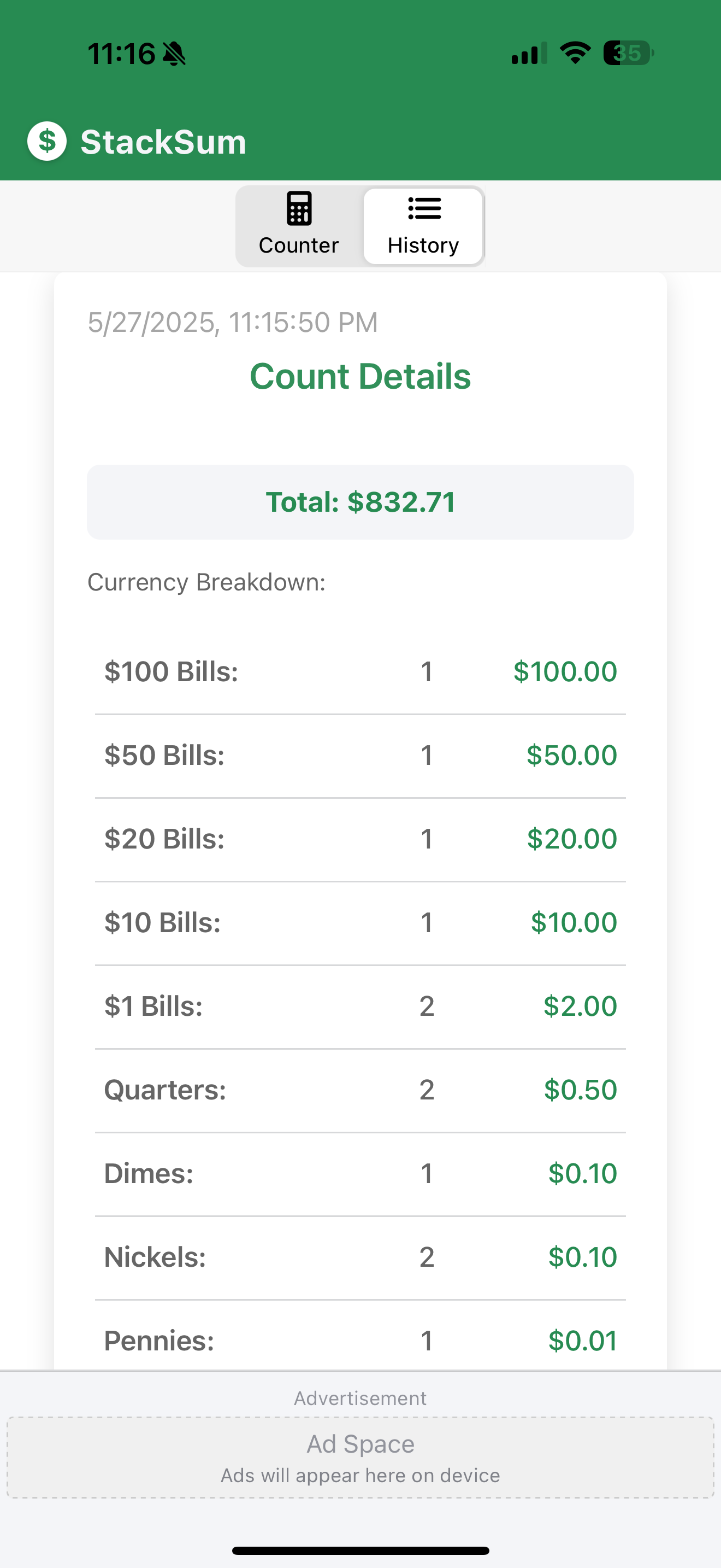 StackSum screenshot 3
