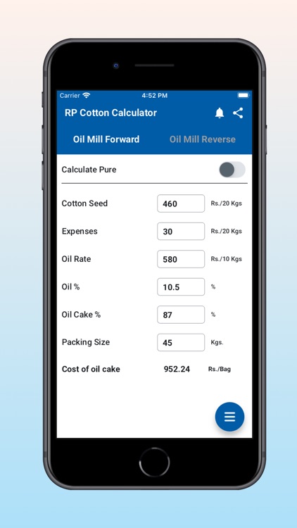 RP Cotton Calculator