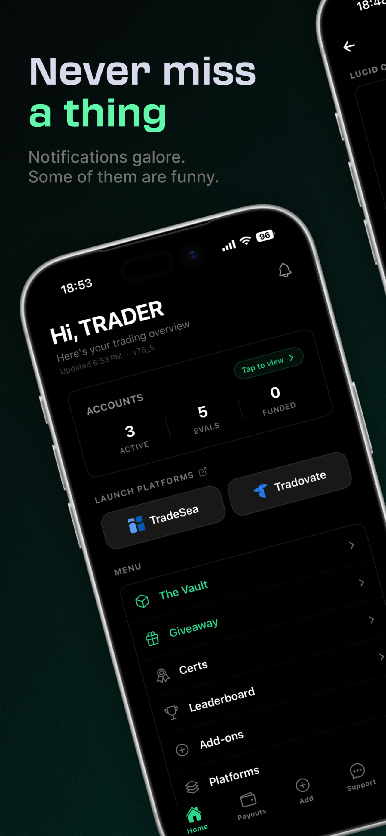 Lucid Trading App screenshot 2