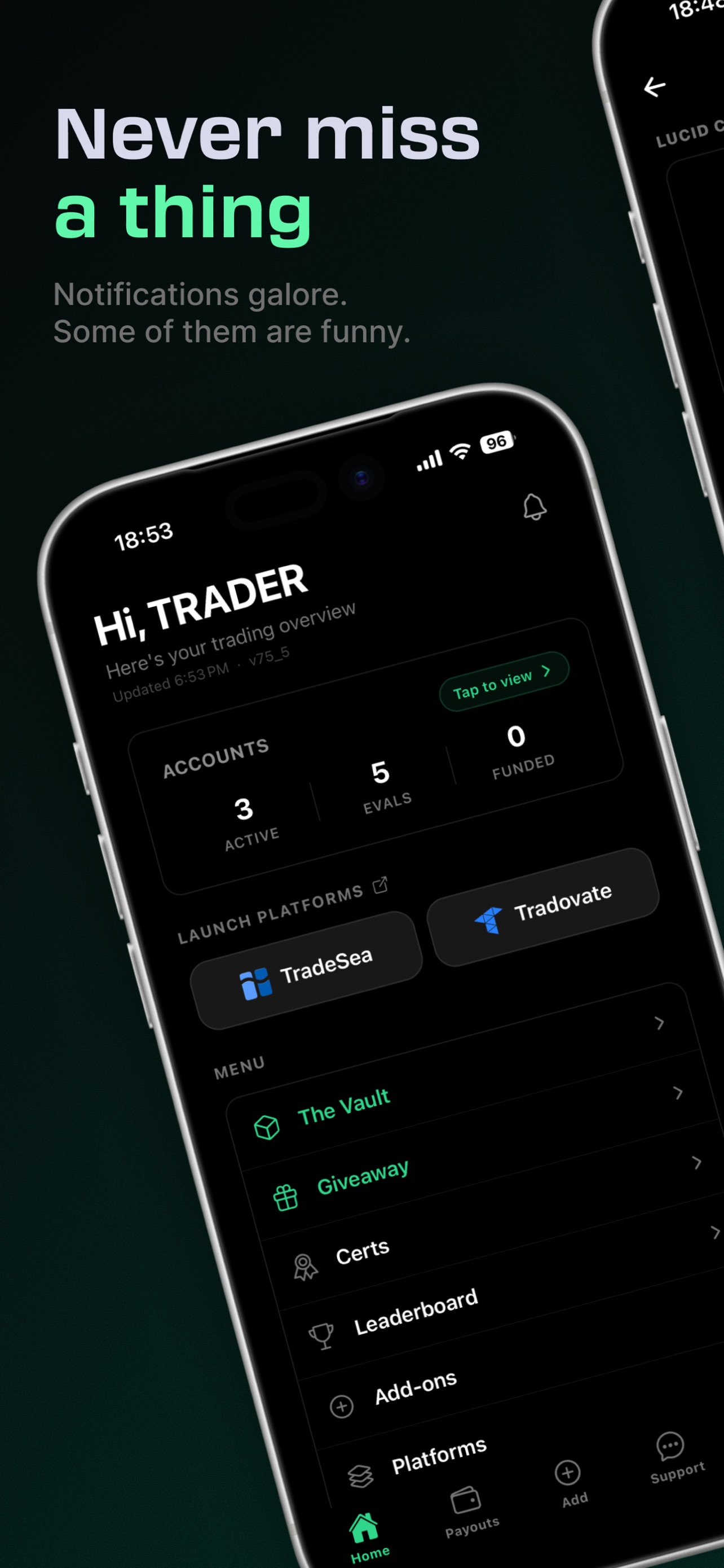 Screenshot 2 of Lucid Trading App