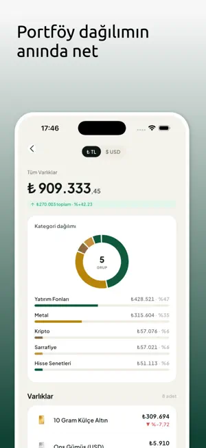 Servet: Portföy Takibi screenshot 2