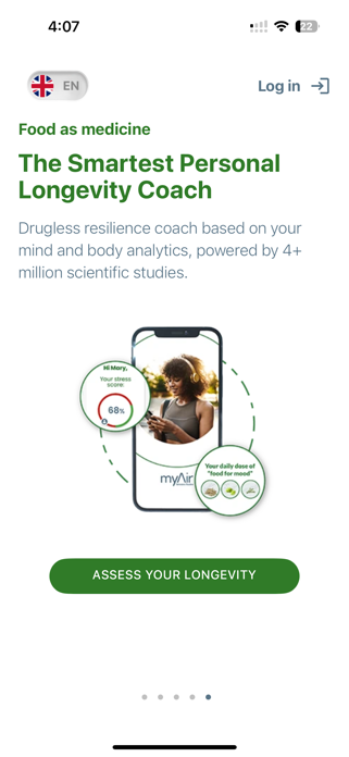 myAir Longevity Screenshot 1 of 6