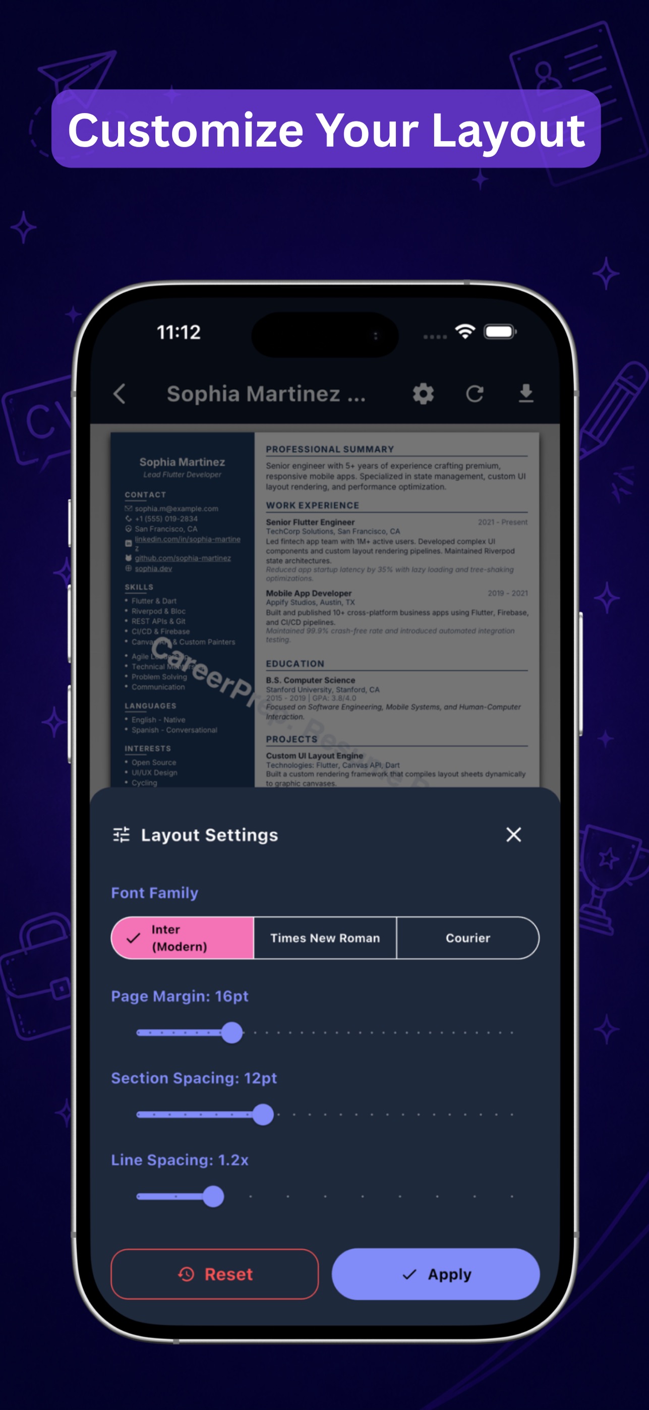 Screenshot 2 of CareerPrep: Resume Builder