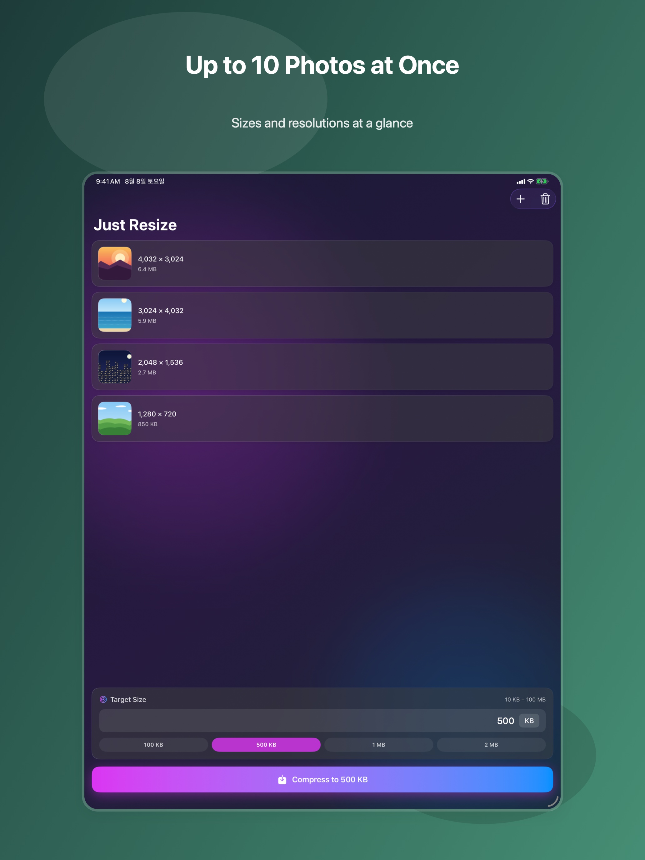 Just Resize: Photo Compressor screenshot 9