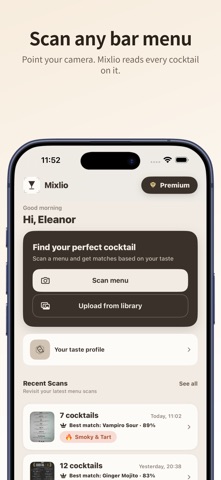 Mixlio: Smart Cocktail Picks Screenshot 1 of 4