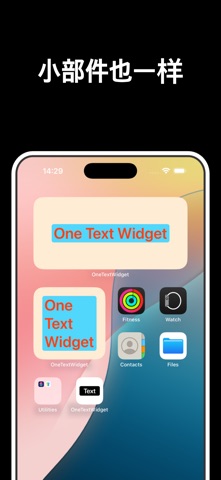 One Text Widget screenshot
