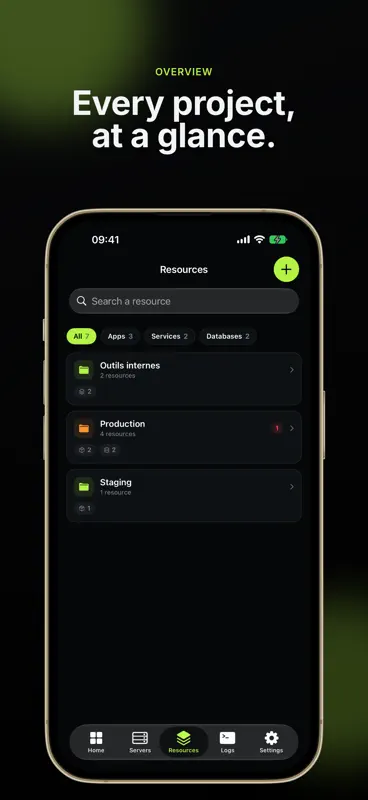 Coolidash - Coolify Manager screenshot 2 of 4