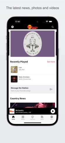 W4 Country 102.9 FM app screenshot