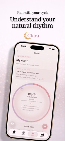 Clara: Mood Journal & Cycle Screenshot 2 of 5