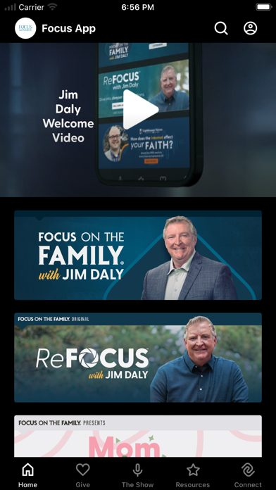 Focus on the Family App Screenshot
