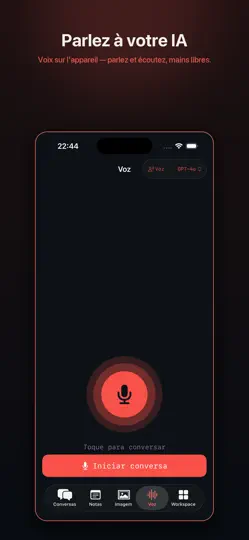 Capture d'écran de OpenWebUI - Mobile sur iPhone 6