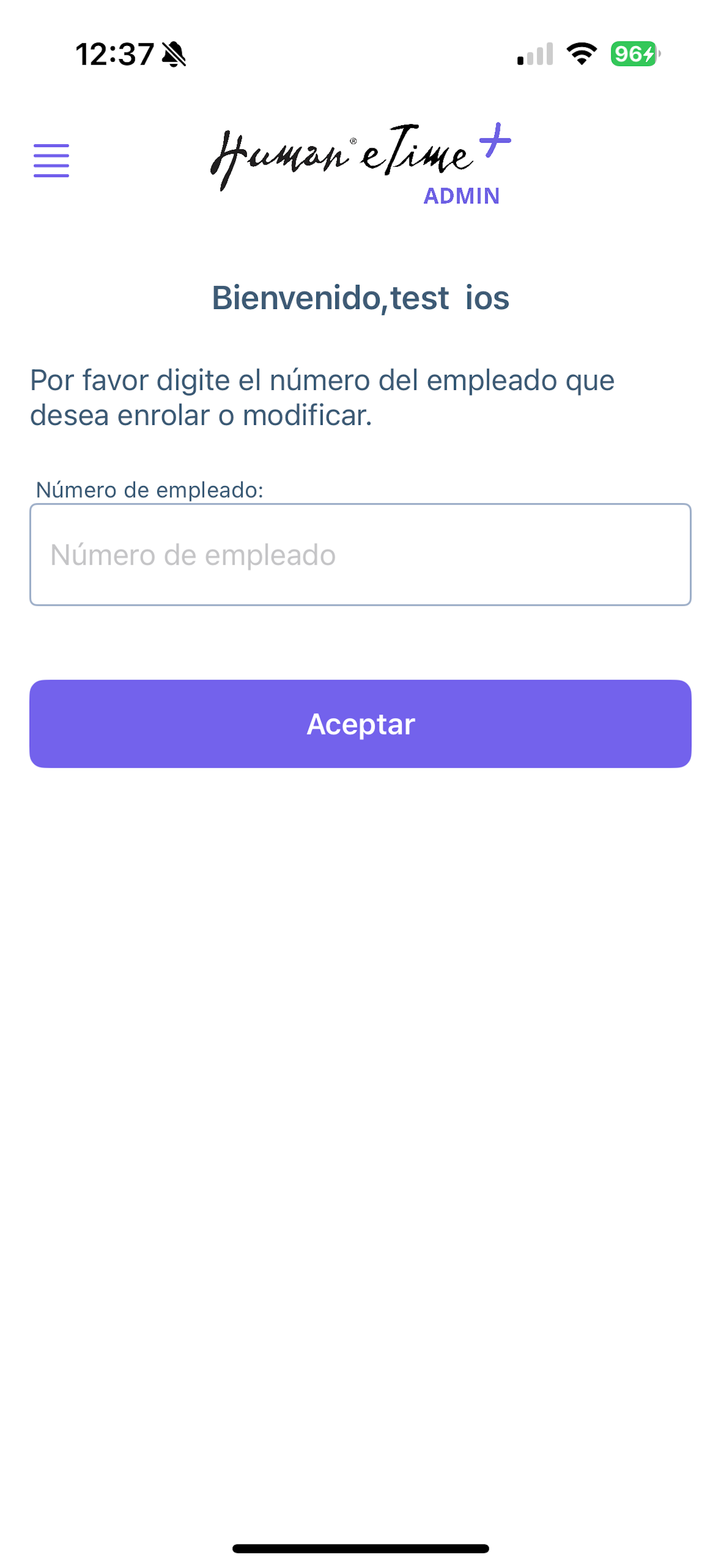 Human eTime Admin