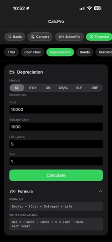 TVM Financial Cal screenshot