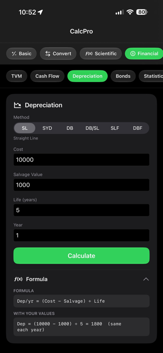 TVM Financial Cal Screenshot 5 of 6