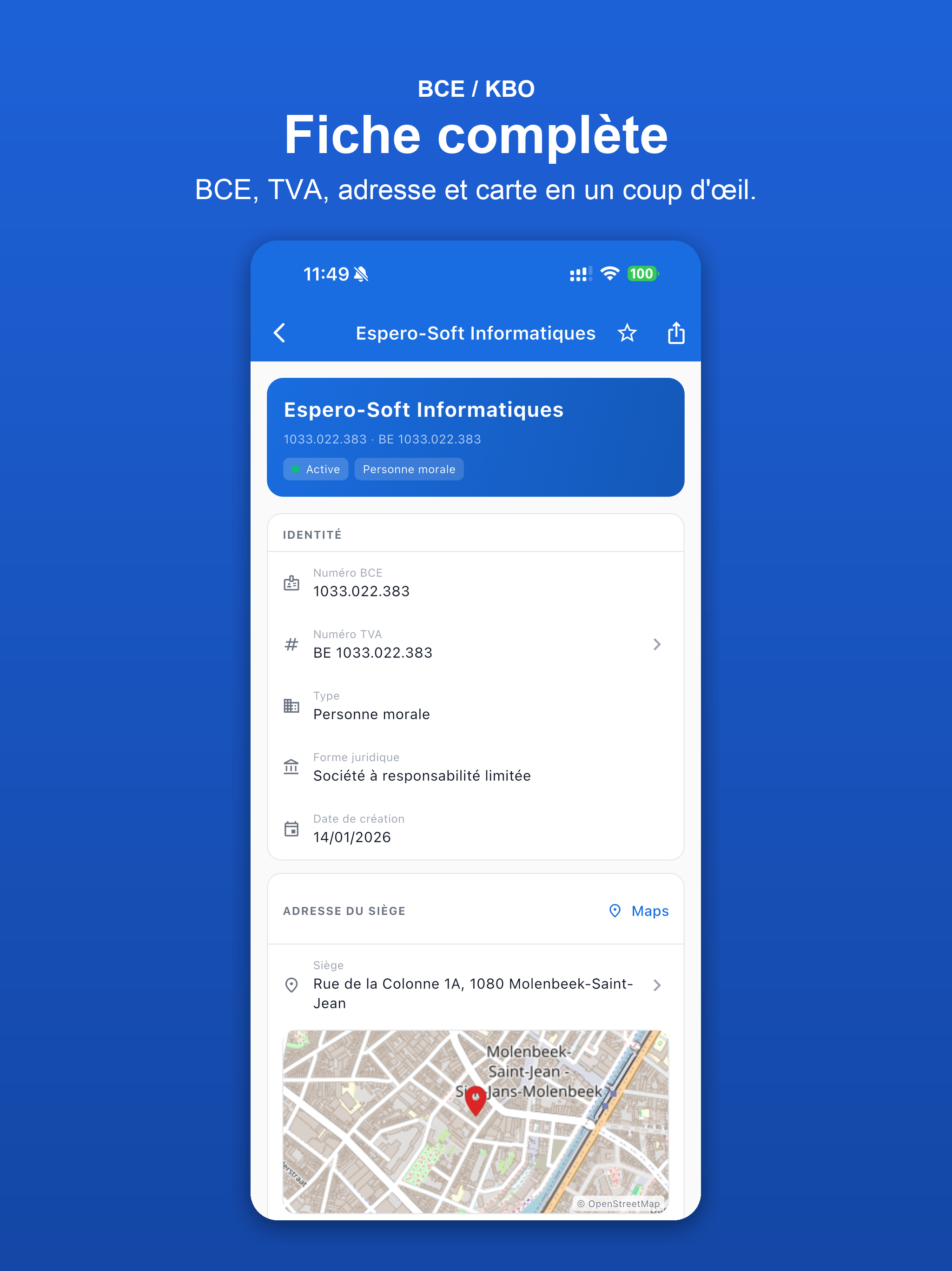 Company Belgium BCE